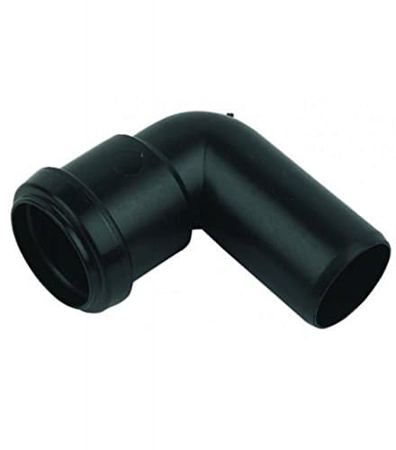 Image of FLOPLAST 40mm Black Pushfit Waste Pipe Conversion Bend - Bag of 2