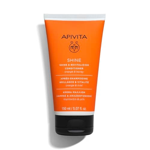 Image of Apivita Shine and Revitalizing Conditioner for All Hair Types 150ml - Conditioner with Honey and Orange - Moisturizes, Enhances Shine and Vitality, Protects Hair from Styling Damages