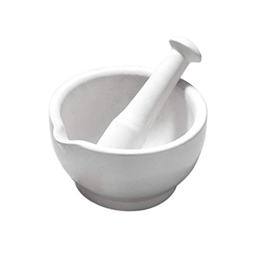 Image of Premier Housewares Mortar and Pestle - 8 x 14 x 14 cm, White