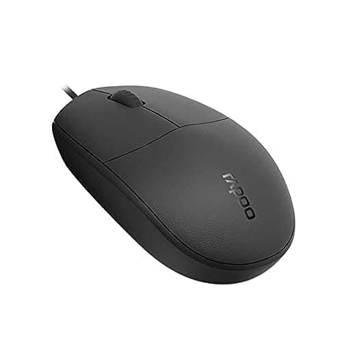 Image of RAPOO N200 USB Wired Mouse, Computer Mouse,1000 DPI Office and Home Mice, for Windows PC, Laptop, Desktop, Notebook(Black)