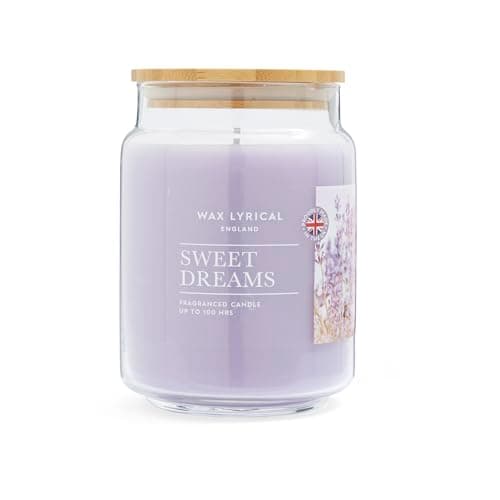 Image of Wax Lyrical Sweet Dreams Large Jar Candle, Up to 100 Hour Burn Time, Purple
