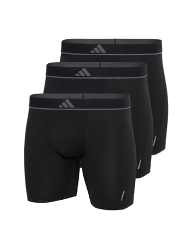 Image of Adidas Men's Boxer Briefs (3 Pack) - Active Micro Flex Eco Underwear (Pack of 3), 000 Black, XL