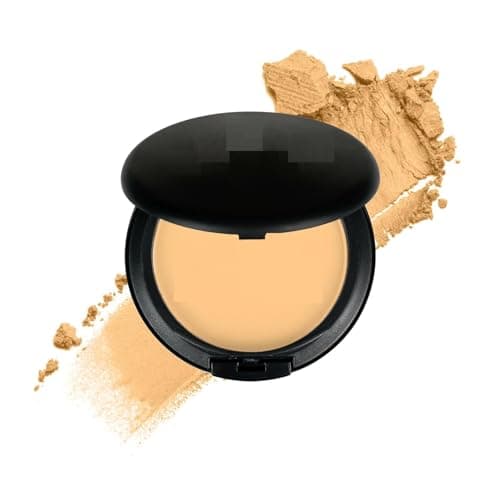 Image of Luminous Silk Compact Powder with Argan Oil – 10g | Oil-Control Matte Pressed Powder | Lightweight & Long-Lasting Compact for Face Makeup (Sand Tan)