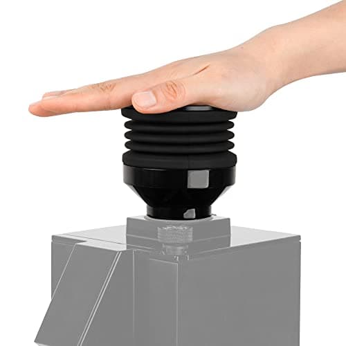 Image of Coffee Grinder Single Dose Hopper Fit Eureka Mignon Grinder 2 in 1 Function Single Dose Hopper with Silicone Bellow Coffee Grinder Cleaning Accessories with Metal Lid Black