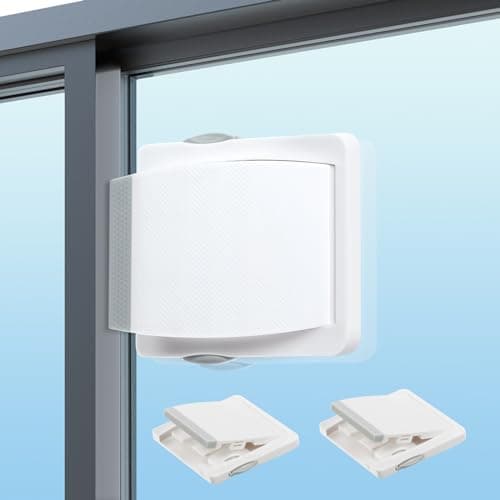 Image of Vicloon Baby Sliding Door Locks, 2 Pcs Sliding Glass Door Child Lock, Sliding Closet Door Lock, Baby and Pets Proof Sliding Door, Keyless Child Safety Locks for Patios Door, Closet Door - White M
