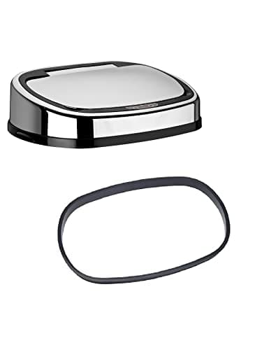 Image of Dihl Replacement Chrome Sensor Bin Lid UK Made 50 Litre Automatic Kitchen Sensor Bin, Includes Bag Liner Retaining Ring