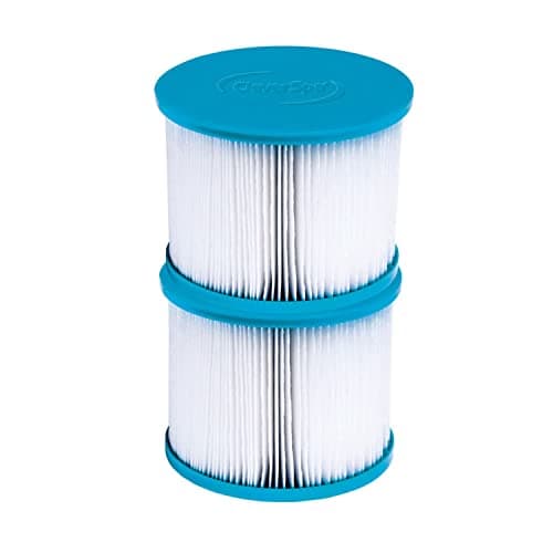Image of CleverSpa 8106 Water Filter Pack Compatible for Use with All CleverSpa Hot Tubs, Easy-to-Install and Simple-to-Maintain, 17.1 cm x 10 cm x 9.8 cm (White and Light Blue)