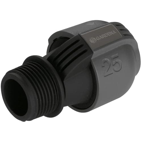 Image of GARDENA Sprinklersystem Connector: Adaptor for pipe connections to irrigation valves and for direct connection to the domestic water supply, 25 mm x 1” male thread (2763-20), 2763-U