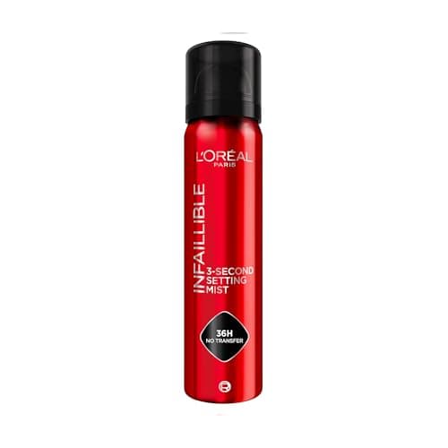 Image of L'Oréal Paris Setting Spray, Infallible 3-Second Makeup Setting Spray Mist for Face, Up To 36 Hour Makeup Wear, Fixing Spray, Waterproof and Sweatproof, Transfer-proof and Non-sticky 75ml
