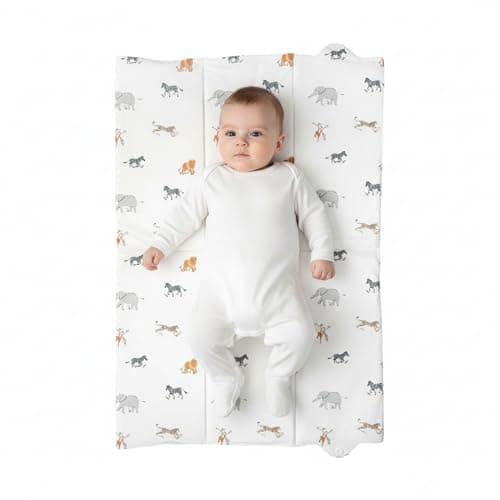 Image of Clair de Lune Jungle Dream Foldable Changing Mat, Easy Clean Soft Water Resistant Travel Pad 60 x 34 cm
