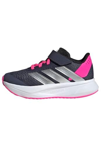 Image of adidas Unisex Kids Duramo SL2 Hook and Loop Shoes Kids, Shadow Navy/Silver met./Lucid Pink, 2.5 UK
