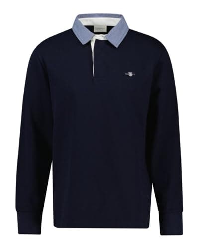 Image of GANT REG Chambray Heavy Rugger, Evening Blue, XXXL