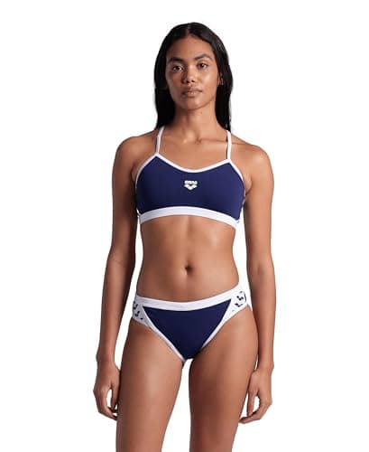 Image of Arena Performance Icons Solid Women's Two-Piece Swimsuit Cross Back MaxLife Bikini Pool Training Suit