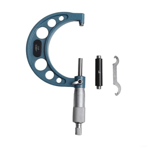 Image of Mechanical Micrometer for Outside Diameter Measurement with Vernier Caliper, Offering Clear Division Markings and Satin Chrome Coating (2-3in)