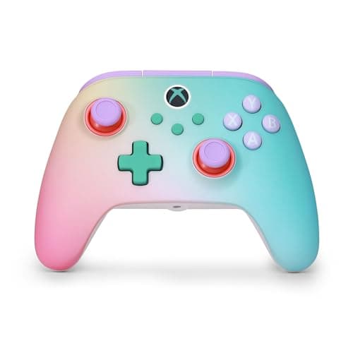 Image of PowerA Advantage Wireless Controller for Xbox Series X|S - Beach Vibes, Officially Licensed, Hall Effects to prevent stick drift, Bluetooth Compatible, 1000Hz Polling Rate, Cloud Gaming Controller