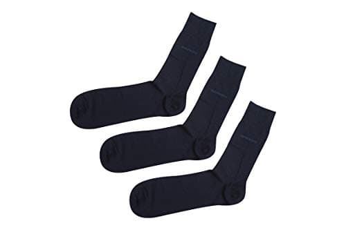 Image of Hugo Boss Socks 3 Pack Navy 8.5 to 11 UK