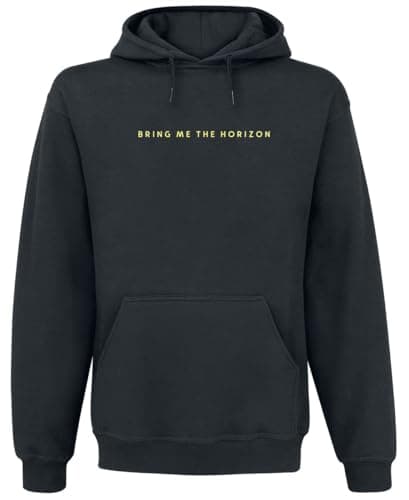 Image of Bring Me The Horizon Hoodie Spray Hex Band Logo Official Mens Black Pullover XXL