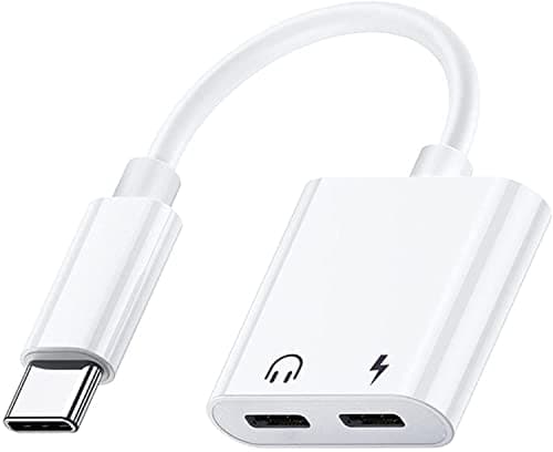 Image of Multibao 2-in-1 USB Type C Headphone and Charger Adapter, Dual Type C Splitter Jack Earphone Audio Converter Compatible with Huawei Mate 10 Pro/Le 2/ Le pro 3/ Xiaomi Mi 6 /Mix 2 /Note 3