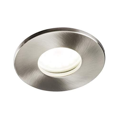 Image of Knightsbridge 230V IP65 Fixed GU10 Fire-Rated Downlight Brushed Chrome, VFCFIPBC