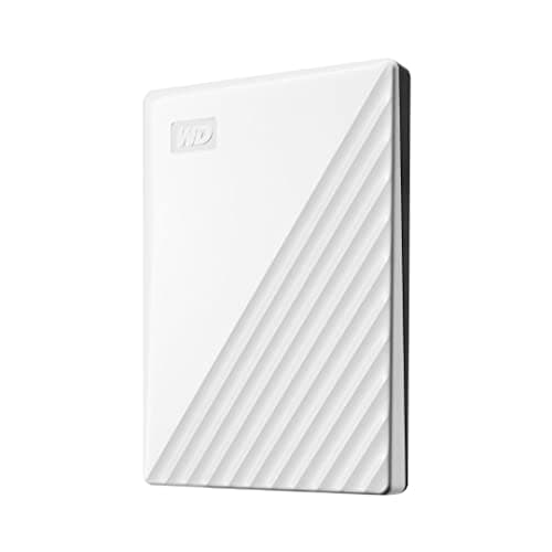 Image of Western Digital 1TB My Passport Portable External Hard Drive with backup software and password protection, White - WDBYVG0010BWT-WESN