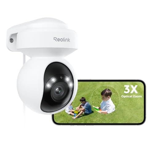Image of Reolink PTZ Security Camera 4K Outdoor Wi-Fi 6, Auto Tracking Spotlight Camera Plug-in, Human/Vehicle/Animal Detection, 3X Optical Zoom, Color Night Vision, 2-Way Audio, 2.4/5GHz WiFi, E1 Outdoor Pro