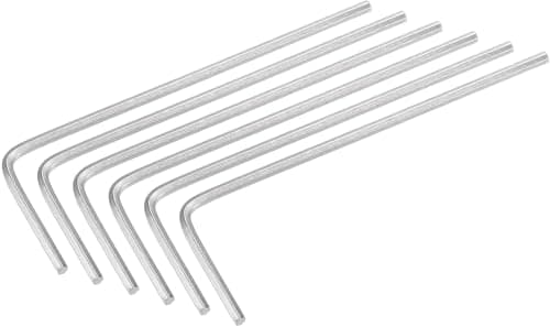 Image of TOP-VIGOR 6Pcs 1.3mm Hex Key Wrench, Metric CR-V L Shaped Allen Key Imperial Hexagon Head Spanner Tool for Repairing, Installation