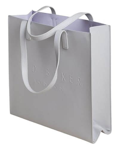 Image of Ted Baker shoulder bag Soocon Crosshatch Icon Bag Lt - Grey light grey