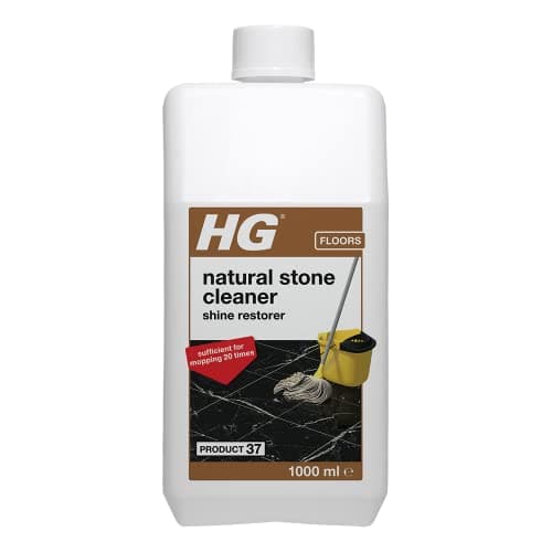 Image of HG Natural Stone Cleaner Shine Restorer, Product 37, Highly Concentrated Formula for Marble and Calciferous Natural Stone, Mop or Polish for Restoring Shine – 1L (221100106)