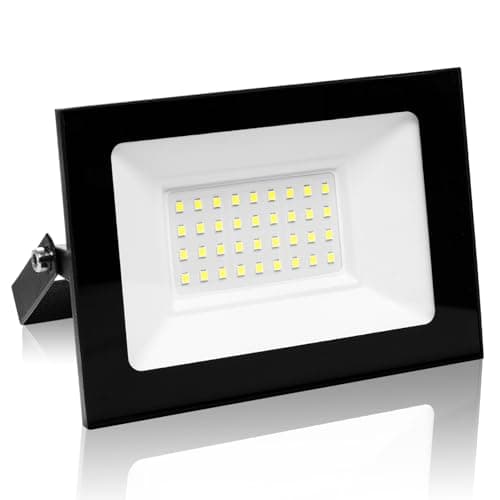 Image of Bellanny 30W LED Flood Light Outdoor 3000LM Super Bright Outdoor Security Lights with Wide Lighting Angel, 6500K Daylight White IP66 Waterproof Safety Light for Playground Yard Stadium Lawn Patio