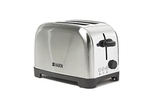 Image of Haden Iver Toaster 2 Slice - Stainless Steel Compact Design with Browning Controls, Defrost/Reheat/Cancel Functions & Anti-Jam Function - 2 Slice Toaster Wide Slot - Easy to Clean- 700W