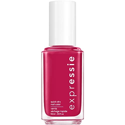 Image of Essie Expressie Quick Drying Nail Polish in Red No. 490 Spray It to Say It Vegan Formula Without Animal Ingredients