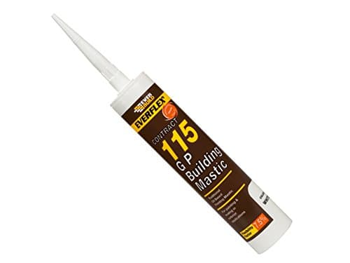 Image of Everbuild – Everflex – 115 GP Building Mastic – For Joint Pointing and Sealing – Internal and External Use – White – 285ml