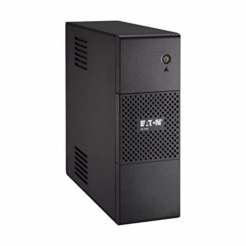 Image of Eaton Serie 5S Line‑Interactive UPS 5S550iBS – 550VA 330W Backup Power with AVR, 3× Battery & Surge IEC‑C13 Outlets + 1 Surge‑Only, RJ45 Data Protection, USB Management, BS Cable, Black (B09KNMZM7Z)