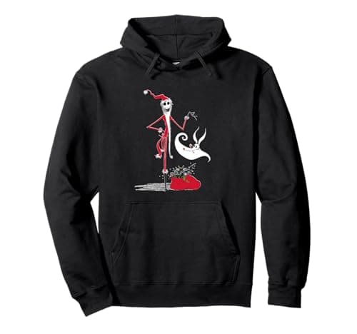 Image of Disney Nightmare Before Christmas Holiday Jack & Zero Pullover Hoodie