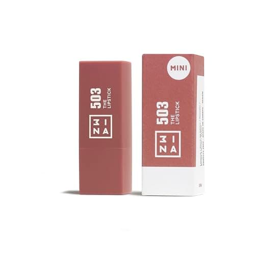 Image of 3INA MAKEUP - The Lipstick 503 (Mini) - Nude Lipstick w Vitamin E & Shea Butter to Nourish the Lips - Travel Size Lip Colour