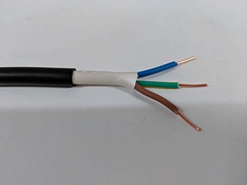 Image of All Lengths 1.5mm PVC Outdoor Hi Tuff Cable NYY-J 3 Core Pond Lighting Wire Outside Power (25m)