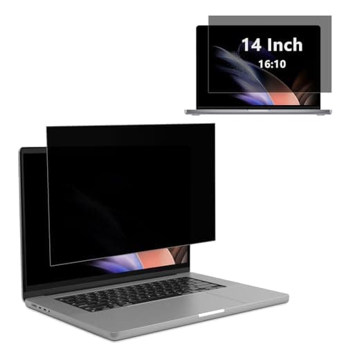 Image of RanBluu 14 inch Laptop Privacy Screen Filter for Display,14" Removable Anti Glare Protector, Blue Light Filter Shield Film for Computer Screen & Monitor (14" 16:10)