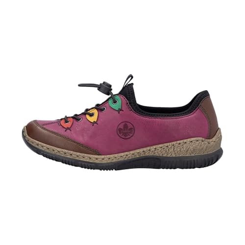 Image of Rieker Herbie Womens Pull On Shoes 6 UK Brown/Violet