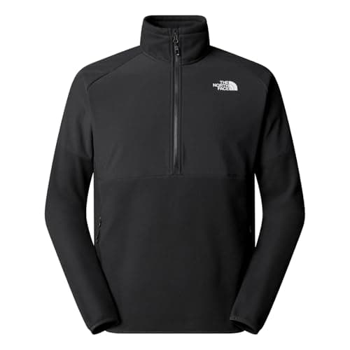 Image of The North Face Men's Glacier Heavyweight 1/2 Zip Sweatshirt, Asphltgy/Asphltgy/Tnfbl, M