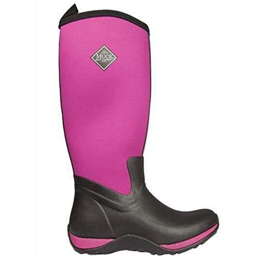 Image of Muck Boots Women's Arctic Adventure Fleece Lined Waterproof Pull on Boot, Maroon, 5
