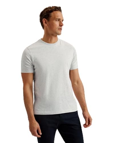 Image of Ted Baker London wiskin-ss Regular Branded t-Shirt, Grey-Marl, XXXL