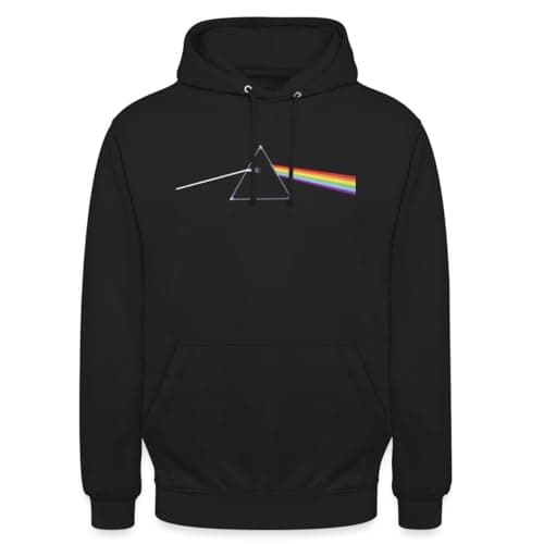 Image of Spreadshirt Pink Floyd The Dark Side Of The Moon Unisex Hoodie, XL, black