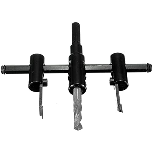 Image of 30-200mm Adjustable Circle Hole Cutter Hole Saw Drill Bit Round Cutting Wood Cutter for Woodworking