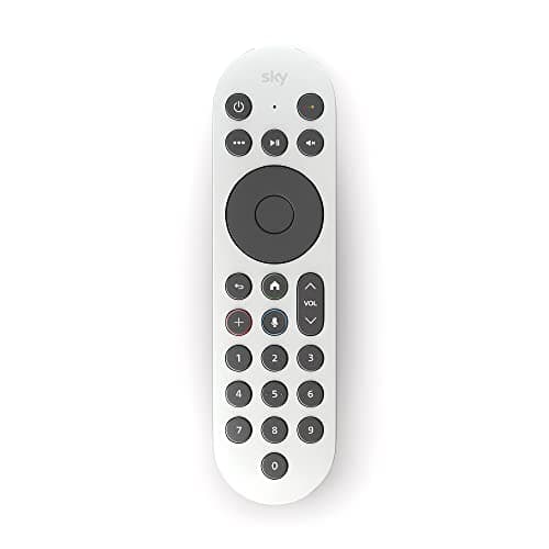 Image of Sky Glass and Sky Stream TV Remote - Ceramic White
