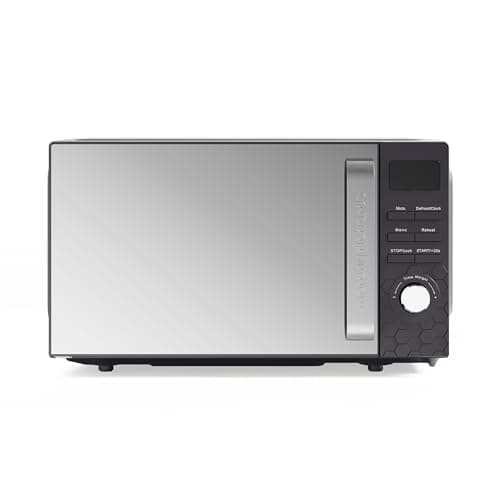Image of Morphy Richards Cassini Digital Glass Microwave, 20L Capacity, Stainless Steel Inner Cavity, 6 Power Levels, Defrost, 95 Minute Timer, 24.5cm Glass Turntable, Easy Clean, 800W, Moonless Night, 511420