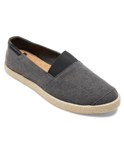 Image of Quiksilver Men's ESPADRILLED Shoe, Solid Black, 41