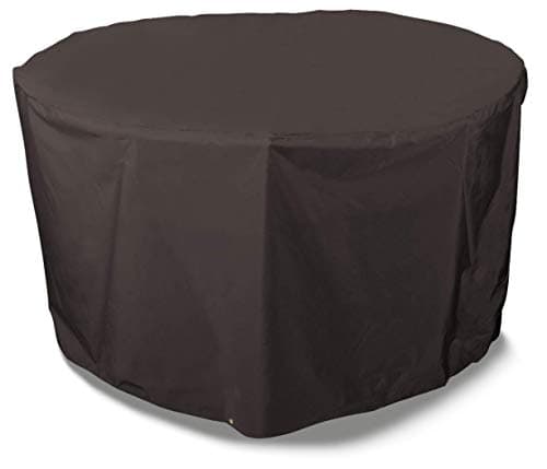 Image of Bosmere All-Weather Round Patio Set Cover 4 Seat, 100% Waterproof, UV Protected, Heavy Duty 600D Oxford Fabric, D163 H90cm A515XLC