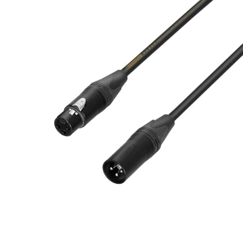 Image of Adam Hall Cables 5 STAR DMF 1000 - DMX Cable Neutrik® 3-pole XLR female to 3-pole XLR male | 10 m