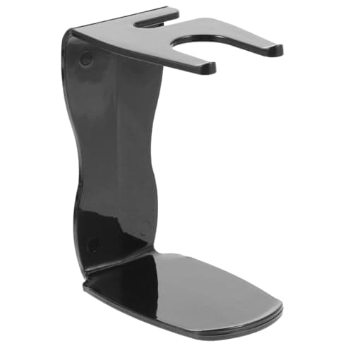 Image of TOVINANNA Safety Razor Stand 4.33 x 3.15 x 1.97 In Black Plastic – Moisture-Resistant Easy-Clean – for Bathroom Countertop Washstand Travel Grooming for Men Beard Brush & Safety Razor