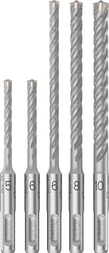 Image of Bosch 5x PRO SDS plus-5X Hammer Drill Bit Set (for Concrete, Lime and sand bricks, Ø 5-10 mm, Professional Accessory Rotary Hammer Drill, Breakers)